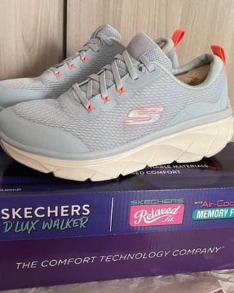 Scarpe Skechers D’Lux Walker Azzurre Donna