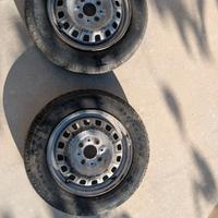 2 cerchi in ferro Fiat Panda R13