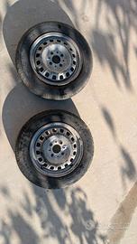 2 cerchi in ferro Fiat Panda R13