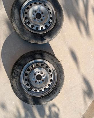 2 cerchi in ferro Fiat Panda R13