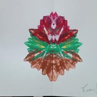 dipinti a tempera su fogli A4