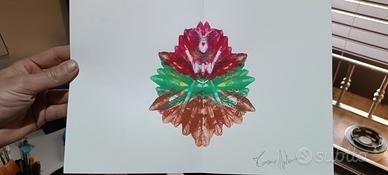 dipinti a tempera su fogli A4