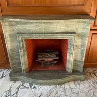 Finto camino marmo verde di Sardegna