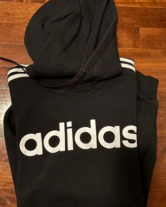 Felpa nera Adidas