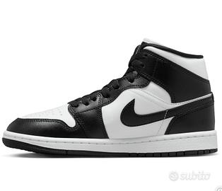 Air Jordan 1 Mid Panda DONNA BIANCO E NERO EU 44 Abbigliamento e Accessori In vendita a Roma