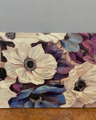 Quadro decorativo in stile moderno con fiori