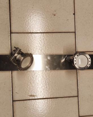 Barra 4 faretti a led in acciaio
