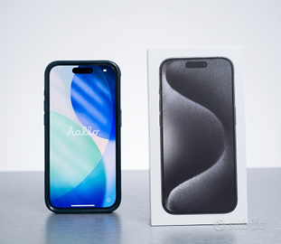 Apple iPhone 15 Pro Telefono 128GB Titanio Nero
