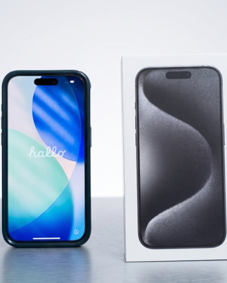 Apple iPhone 15 Pro Telefono 128GB Titanio Nero