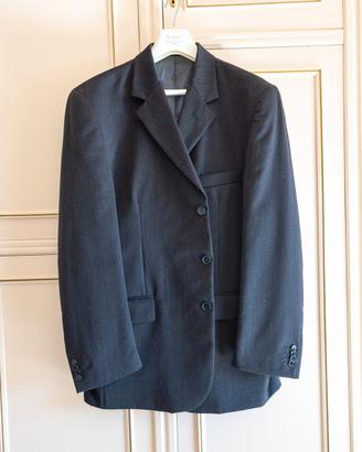 Completo Uomo Lana Taglia 56 Grigio Chiaro