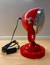 Lampada da tavolo stile faro auto regolabile rosso