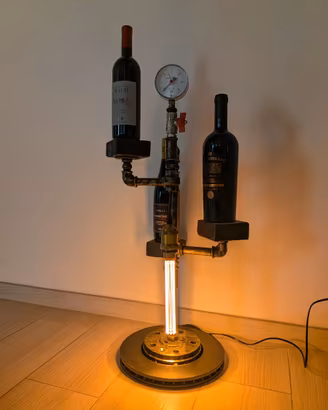 Lampada industriale artigianale fatta a mano