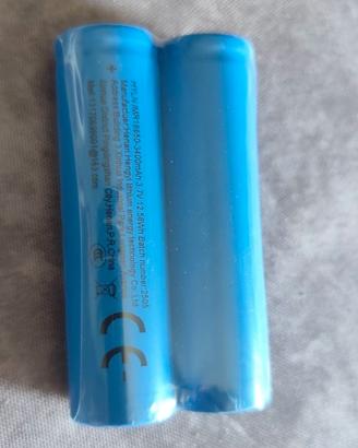 Coppia 2 Batterie Ricaricabili Litio 18650 HYLN IM