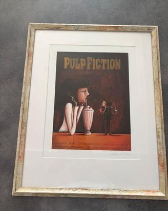 QUADRO PULP FICTION INCORNICIATO TIRATURA LIMITATA