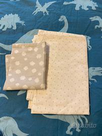 Lenzuolo lettino con federa