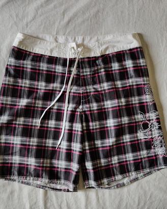 Costume mare uomo, scozzese nero