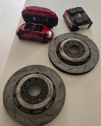 impianto frenante Brembo 330mm  dischi baffati 