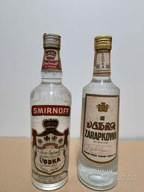 2 bottiglie di Vodka vintage da collezione
