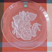 Piatto in cristallo Hoya  inciso