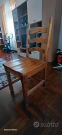 sedie in legno massello di noce 