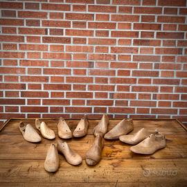11 ANTICHE FORME PER SCARPE LEGNO CALZOLAIO 900