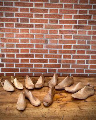 11 ANTICHE FORME PER SCARPE LEGNO CALZOLAIO 900