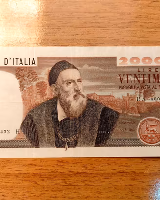 20000 lire tiziano banconota repubblica 