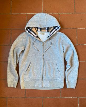 Felpa Burberry con zip e cappuccio M