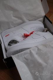 Scarpe Nike Air Force 1 Low Supreme bianche