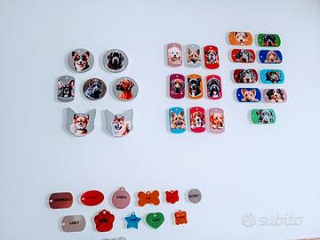 Medagliette cani personalizzate Natale 