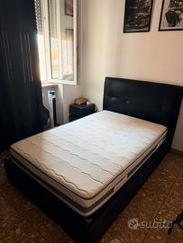 Letto contenitore + materasso 1 piazza e mezza