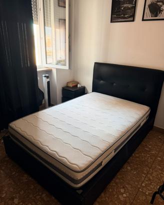Letto contenitore + materasso 1 piazza e mezza
