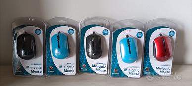 5 Mini mouse ottici usb Atlantis Land vari colori