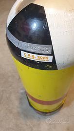 bombola sub 15 litri marca cressi doppio rubinetto