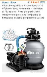 piscina più pompa e scala