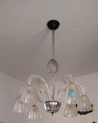 Lampadario murano anni 40