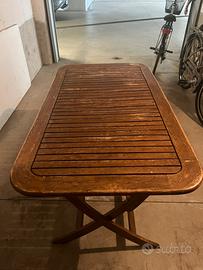 Tavolo da giardino pieghevole