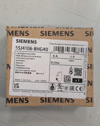 Siemens Circuit Breaker 5SJ4106-8HG40