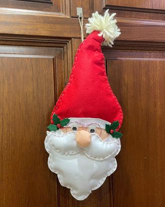 Fuoriporta Babbo Natale cucito a mano