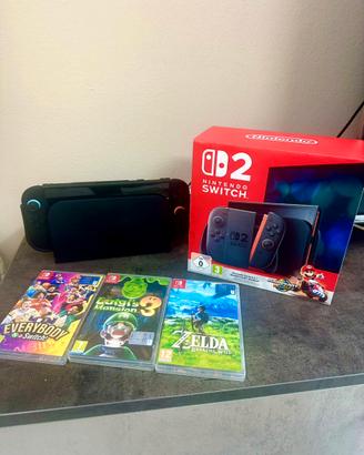 Switch 2 +giochi + accessori