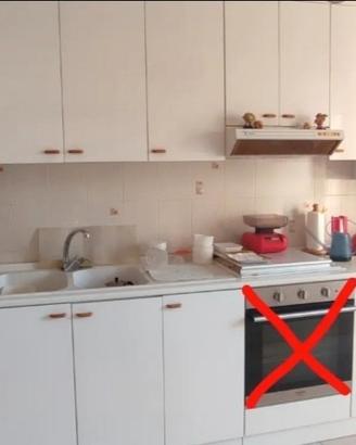 Cucina di legno bianca 5,67 m lineari