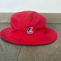 K-WAY cappello impermeabile rosso