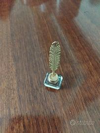 swarovski miniatura penna e calamaio