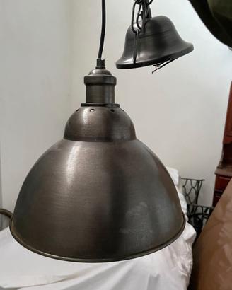 Coppia lampadari stile industrial maison du monde