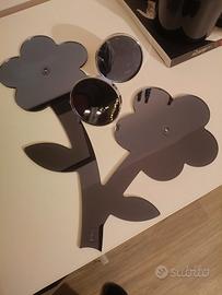 appendiabiti nero da muro 