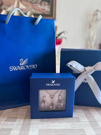 Set parure collana e orecchini Swarovski originale