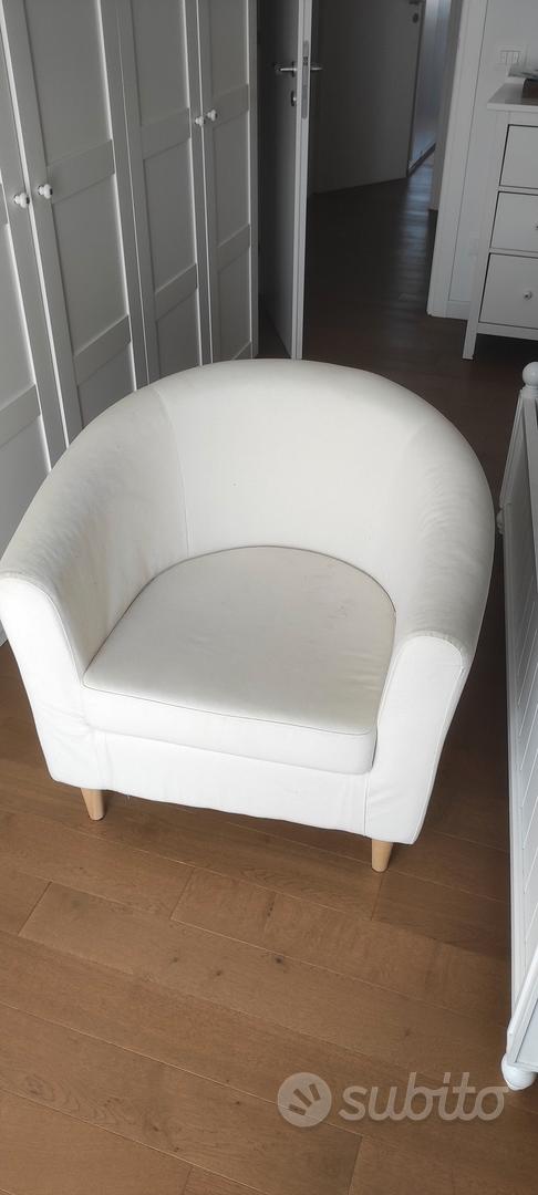 poltrona TULLSTA IKEA beige usata + fodera NUOVA h78xL79xP68