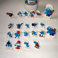 Lotto 21 mini stand Puffi Peyo 1986