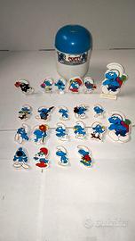 Lotto 21 mini stand Puffi Peyo 1986