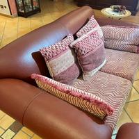 2 Divani Manifattura Artigianale pelle e tessuto